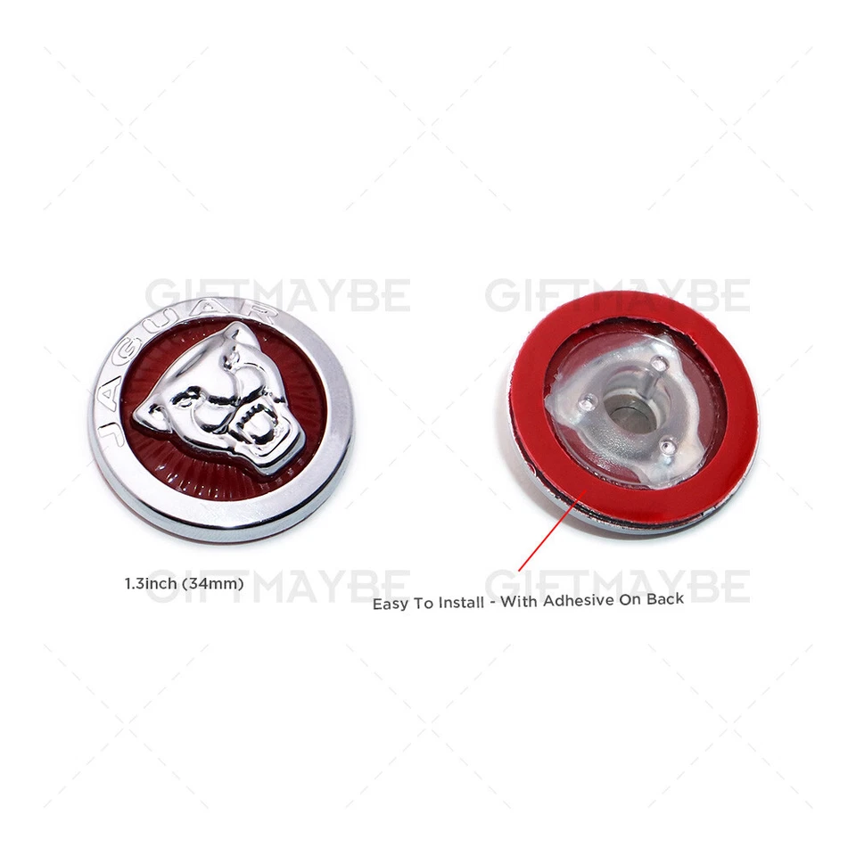 For Jaguar XJ XE XF F-Pace Engine Start Stop Button Emblem Sticker Growler Badge - Image 4 of 4