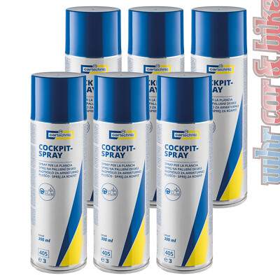 Cartechnic Cockpitspray 6x 300ml Spraydose antistatisch Cockpit Spray