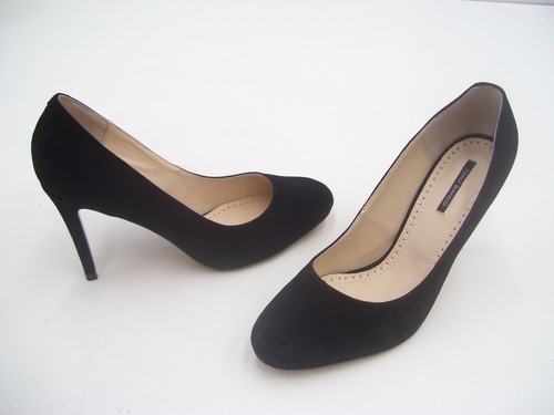 TONY BIANCO SHOES LADIES FORMAL DRESS SUEDE HEELS LINA BLACK SIZE 10 - 第 1/12 張圖片