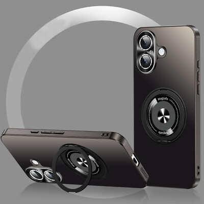For iPhone 16 Pro Max 15 14 13 Strong Magnetic Case with Adjustable Kickstand