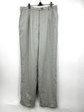 Pendleton Virgin Wool Houndstooth Pants Sz 14 Multicolor Flat Front Straight leg