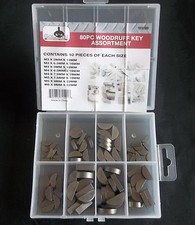 80pc GOLIATH INDUSTRIAL WOODRUFF KEY ASSORTMENT WRK80 FLYWHEEL PULLEY CRANK WAY