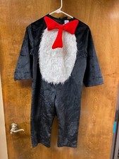 Kid' s The Cat in the Hat Halloween costume. Size Kids small 4-6. Prev. Owned