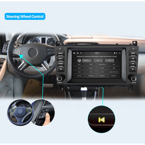 7" Autoradio CarPlay für Mercedes Benz C-Klasse W203 GPS Navi DAB+ RDS WIFI BT - Bild 13 von 14