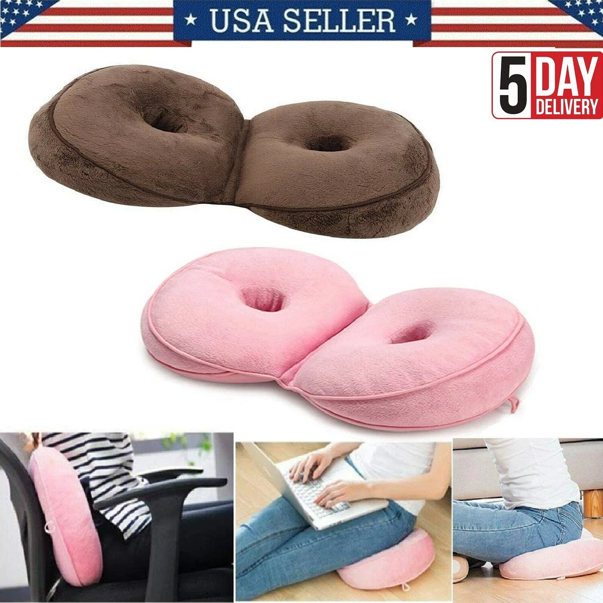 Memory Foam cotton Cushion Back Hip Support Posture Corrector Pain