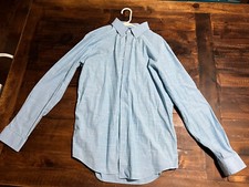 Apt.9 Men's Premier Flex Slim Fit Dress Shirt Light Blue Size 16 34/35