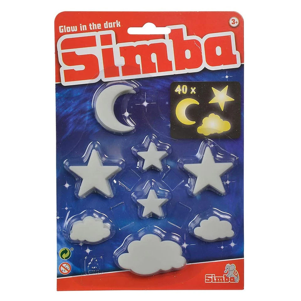 Simba - GID Mond/Sterne/Wolken , fluoreszierend, 40-teilig