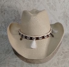 Women Straw Cowboy Hat Wide Brim Summer Foldable Panama Beach Sun