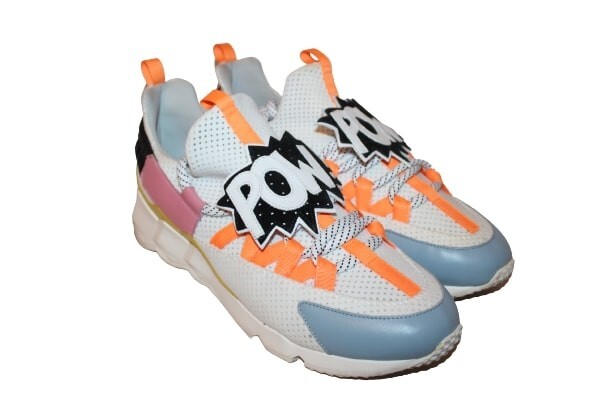 TREK COMET POW Pierre Hardy Men's Orange Blue Fashion Sneakers 46