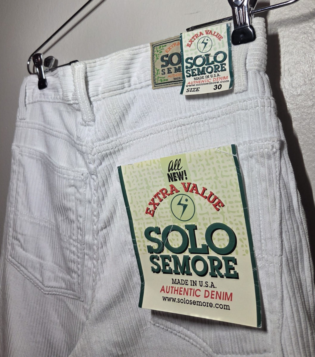 Vintage Solo Semore Corduroy Pants 90s Y2K USA Baggy Skate NEW NWT