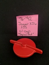 Jaguar XJ6 XJS 1977-1992 Oil Cap Metal Custom Painted Signal Red Used OEM 