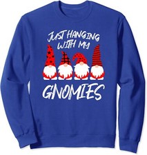 Funny Elves Christmas Gnomies Matching Family Pajama Unisex Crewneck Sweatshirt