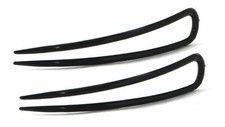 Set of 2 Black 3 inch Hair Pins Made In France High Quality Hair Accessories T75