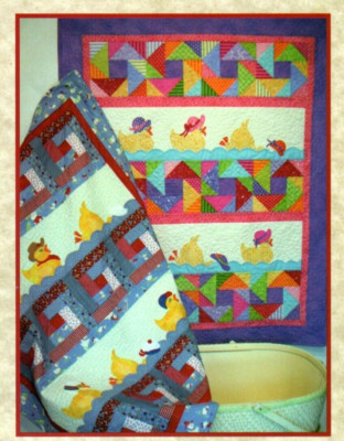 Duck Duck Duck 2 Block Design Wall Quilt Pattern Folksy Ocean Ponds Lakes