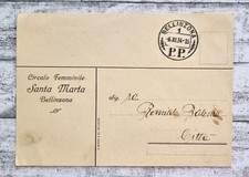 1934 Postkarte Circolo Femminile Santa Marta Bellinzona Stempel Comitato Vintage