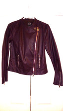 Armani Exchange Faux Leather Biker Style Jacket Size M