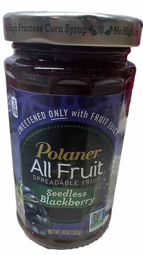 Polaner All Fruit Seedless Blackberry Spreadable Fruit 2 Pack Exp 5/8/25