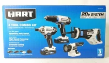 BRAND NEW Hart HPCK402B Cordless 4-Tool Combo Kit