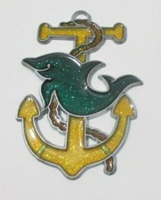 DOLPHIN AND ANCHOR SUNCATCHER  ANIMAL SUNCATCHERS 