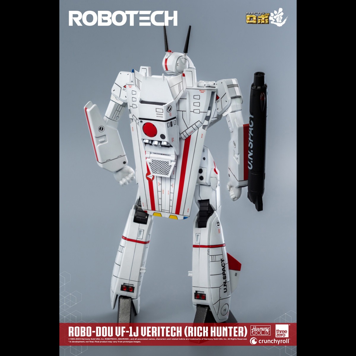 THREEZERO Robotech Robo-Dou Vf-1j (Veritech) Rick Hunter Figure