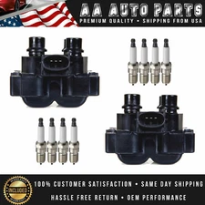 Ignition Coil & Platinum SparkPlugs For 1996-01 Ford Ranger Explorer F150 FD487