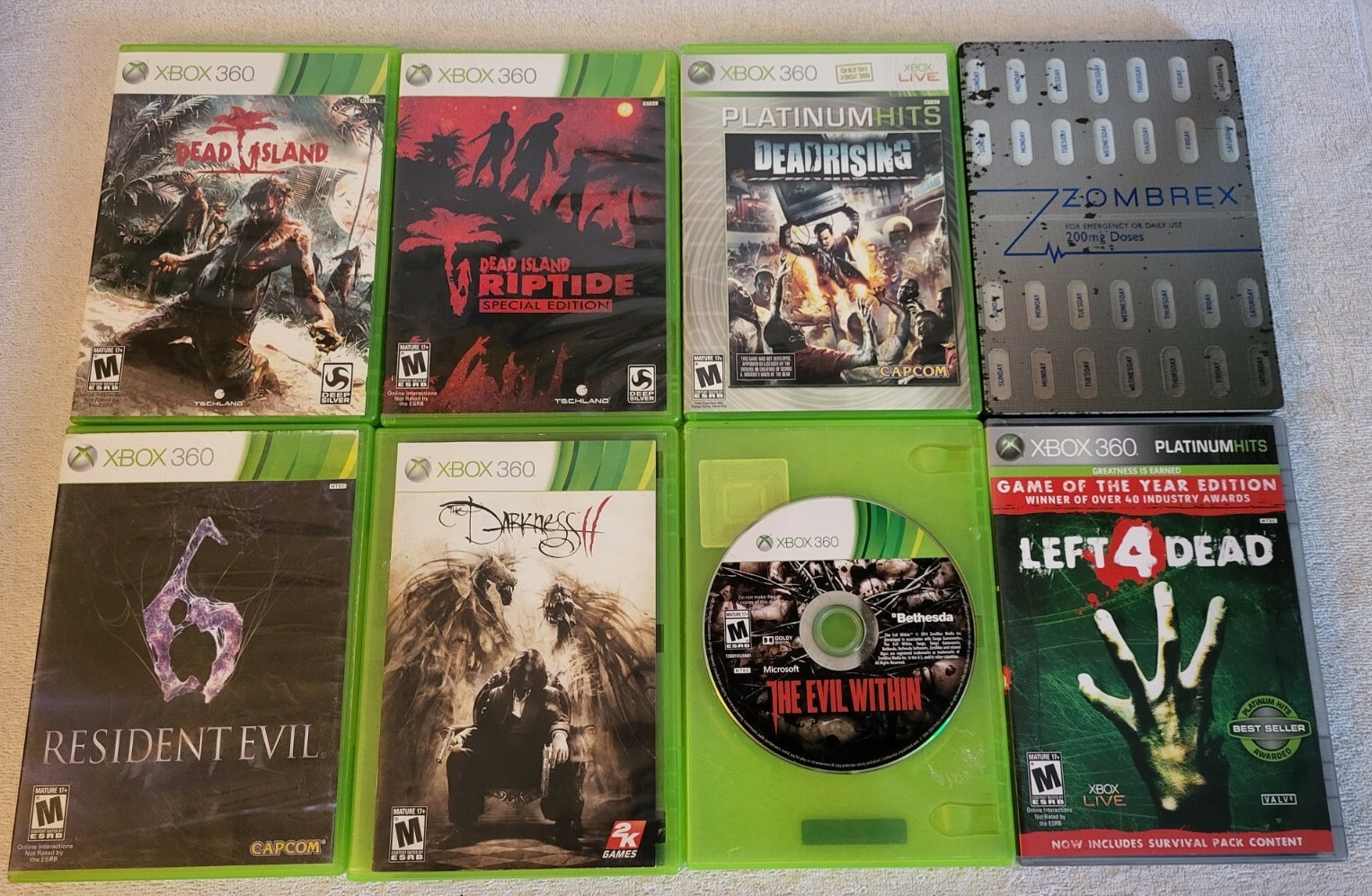 Zombie/Horror Bundle Lot of 8 Xbox 360 Games~Most Complete, All Tested |  eBay