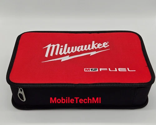 NEW Milwaukee FUEL Logo 14” M12 Zipper Contractor Soft Case Tote Empty Tool Bag
