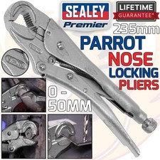 SEALEY Parrot Nose Locking Pliers Parrot Mole Grips Adjustable Wrench Vice 235mm