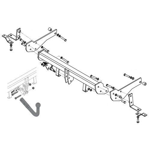PCT Towbar for Vauxhall Antara SUV 20072016 Swan Neck Tow Bar eBay