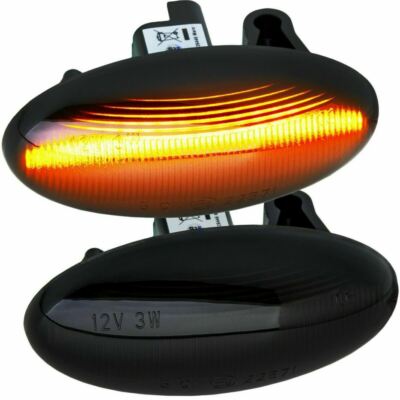 2x LED SEITENBLINKER für Citroen C1 | C2 | C3 | C4 Cactus | C5 | C6 Schwarz