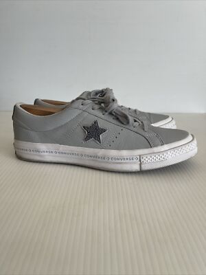 Converse One Star Low Leather Sneaker - 159723C - Wolf Grey/White