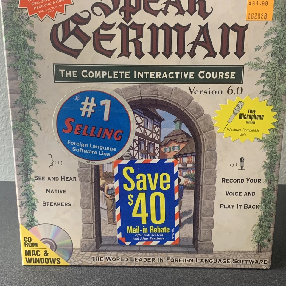 Learn to Speak German Complete Interactive Course 1995 The Learning Company - Image 4 of 4