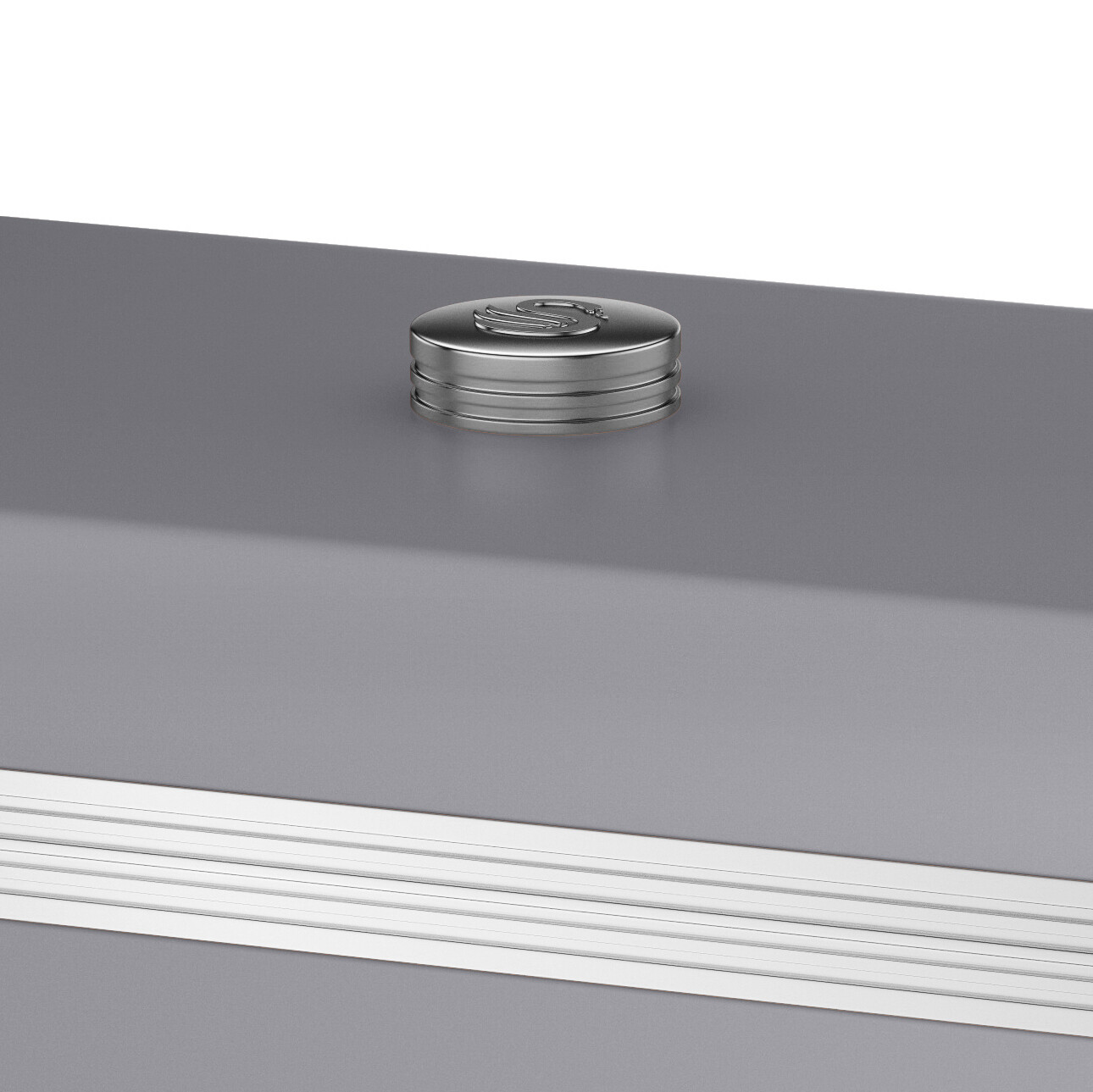 Swan Retro Grey Bread Bin Fresh Baked Goods Loaf Kitchen Food Storage