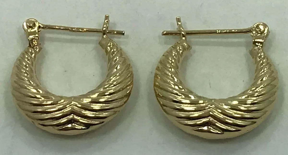Children's 14 2024 karat gold earrings