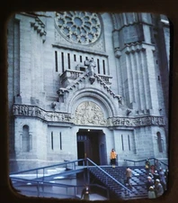 Quebec Canada Basilica of Sainte-Anne-de-B - 1950s Stereo Realist 3D Slide #1673