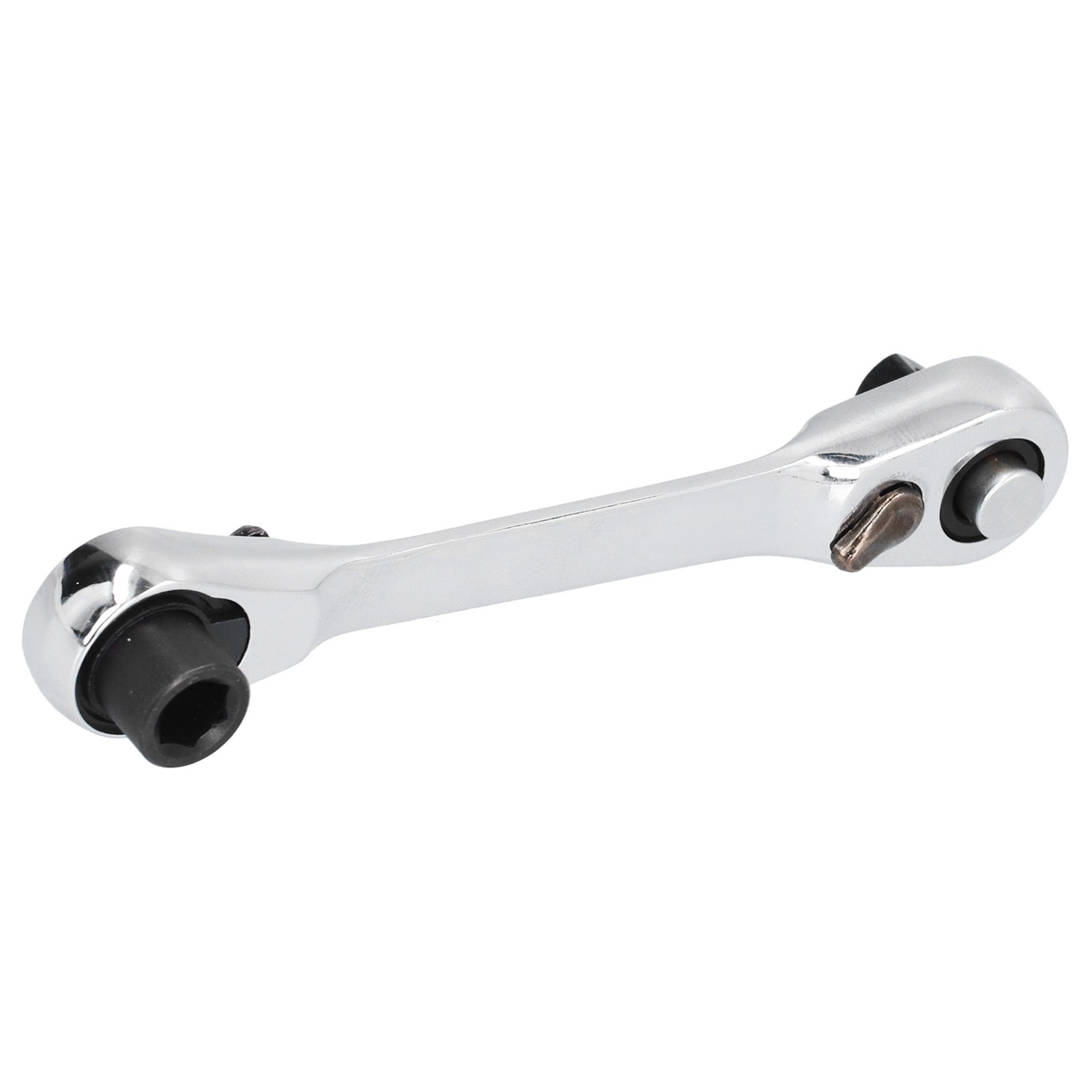 Mini Socket Ratchet Wrench 1/4in 72 Teeth Quick Hex Screwdriver Bit Driver 2 Use