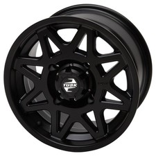 4156 Tusk Tintic Wheel 14x7 4.0 3.0 Matte Black For Polaris Trail Boss 330