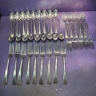 Craftsman Towle Sterling Silver Flatware Fork & Spoon Set - 37 Piece 1365Grams