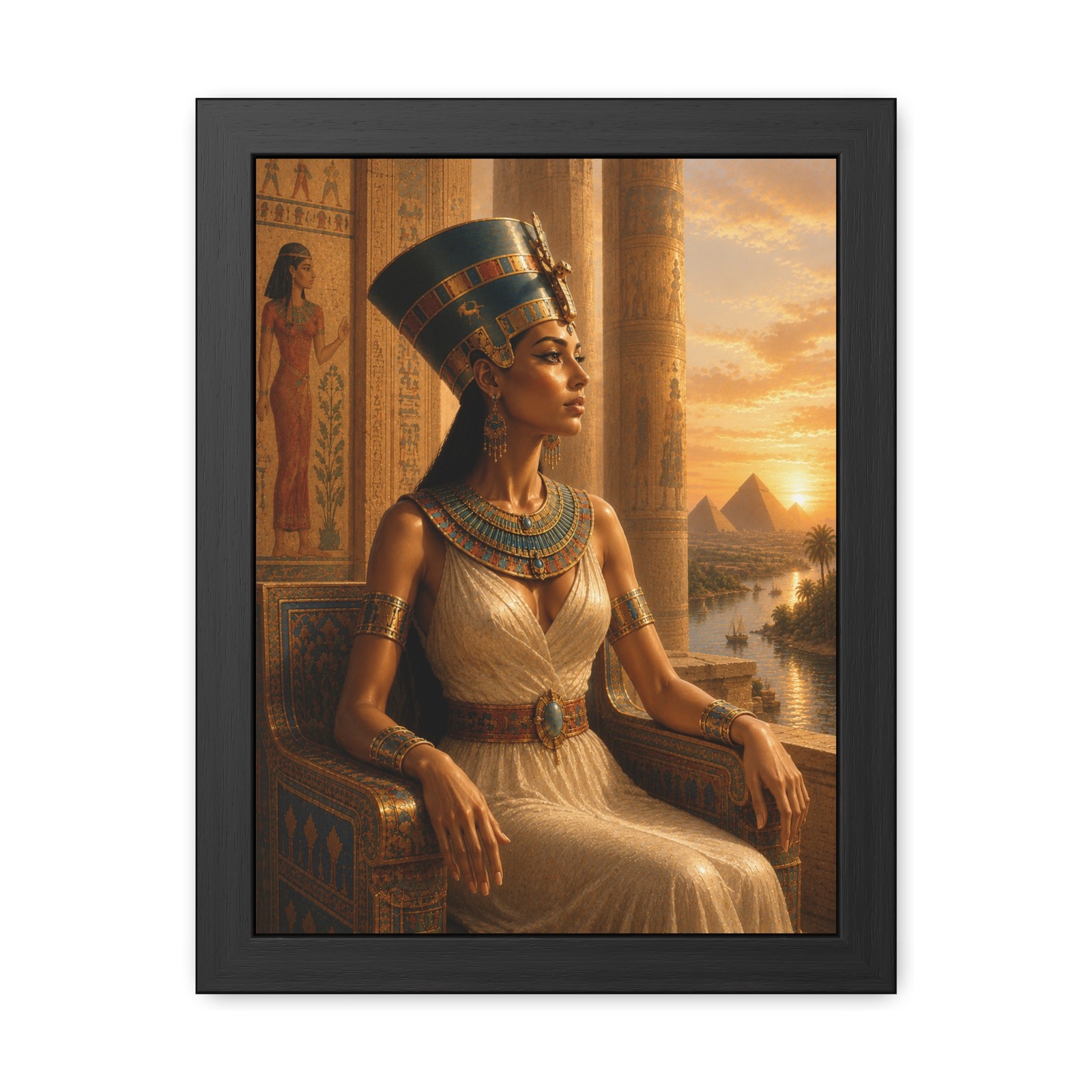 Egyptian Queen Nefertiti Framed Poster