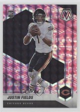 2021 Panini Mosaic Rookies Pink Camo Mosaic Prizm Justin Fields #304 0h6w