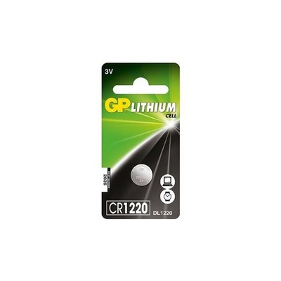 GP Batteries CR1220 Lithium Knopfzelle 3V Batterie fuer Kleingeraete 5er Packung