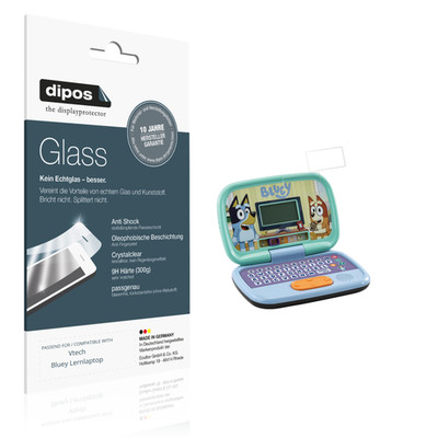 2x Schutzfolie für Vtech Bluey Lernlaptop - Anti-Shock 9H Folie dipos Glass