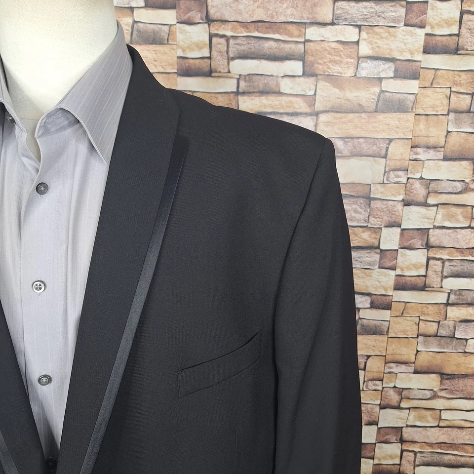 After Six Tuxedo Jacket Mens 50XL Black 2 Button Shawl NWT - Image 3 of 4
