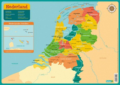 Deltas lehrreiche Achterbahn   Karte der Niederlande