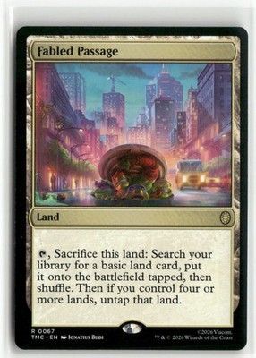 Fabled Passage Commander Teenage Mutant Ninja Turtles MTG NM
