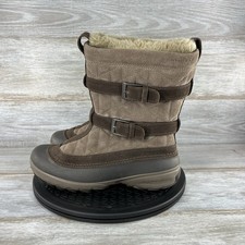 Columbia Women's Flurry Omni-Heat BL1458-255 Brown Suede Snow Boots Size 8
