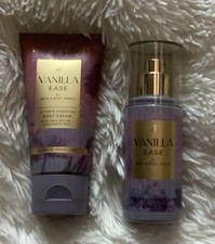 Bath  Body Works VANILLA EASE Travel Fragrance Mist  Cream SET OF 2