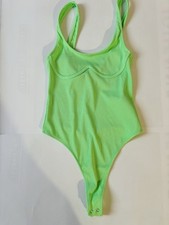 body string vert néon sexy Bershka taille Xs