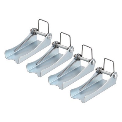 1.7 Inch 3T Hook Safety Latch Kit, 4 Pcs Steel Towing Hitch Replacement Silver