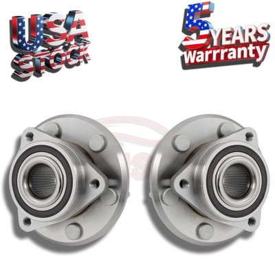 Pair Front Wheel Bearing & Hubs For GMC ACADIA LIMITED 2017